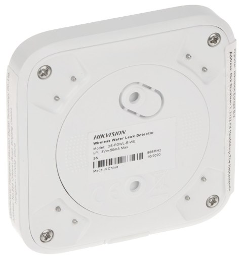 BEZPRZEWODOWA CZUJKA ZALANIA WODĄ AX PRO DS-PDWL-E-WE Hikvision