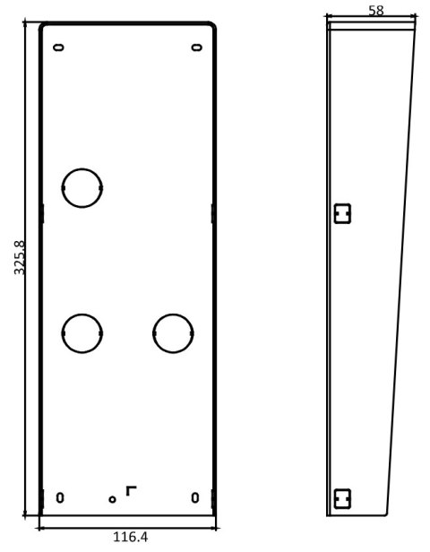 OBUDOWA NATYNKOWA DS-KABD8003-RS3 Hikvision