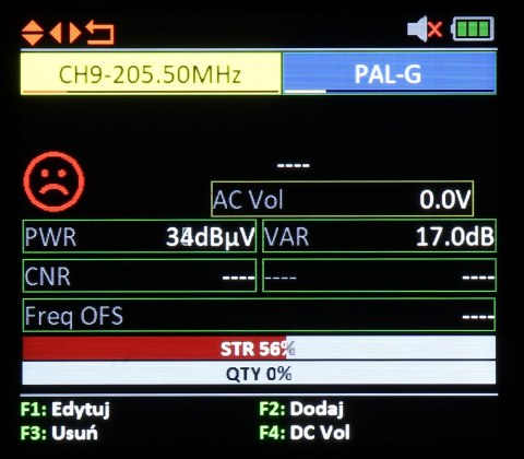 UNIWERSALNY MIERNIK TSC-1270 DVB-T/T2 DVB-S/S2 DVB-C/C2