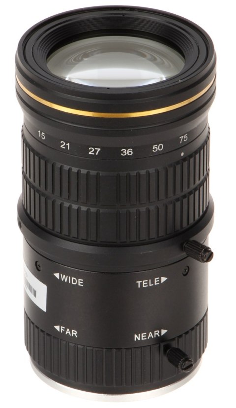 OBIEKTYW ZOOM IR MEGA-PIXEL PFL1575-A12D 4K UHD 15 ... 75 mm DC DAHUA