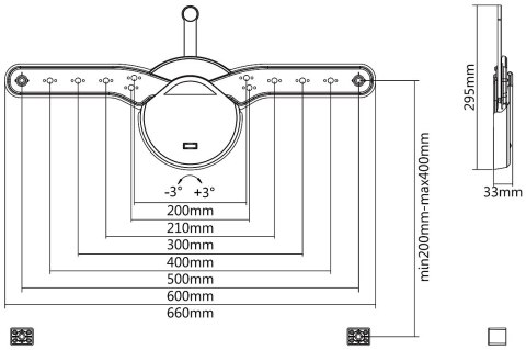 UCHWYT DO TELEWIZORA LUB MONITORA AX-ORION RED EAGLE