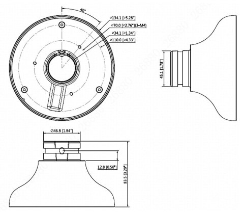 UCHWYT KAMERY PFA107 DAHUA