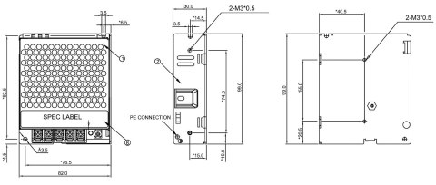 ZASILACZ IMPULSOWY PMT-24V50W2BA Delta Electronics