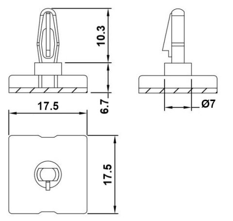 DYSTANS SAMOPRZYLEPNY MM-054 PULSAR