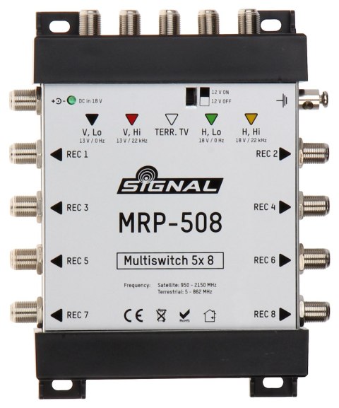 MULTISWITCH MRP-508 5 WEJŚĆ / 8 WYJŚĆ SIGNAL