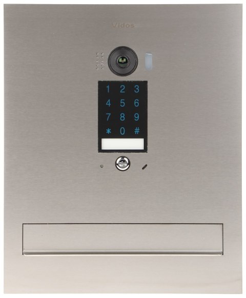 WIDEODOMOFON ZINTEGROWANY ZE SKRZYNKĄ NA LISTY S1401D-SKM VIDOS