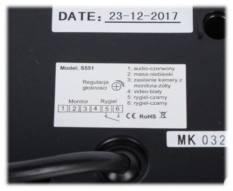 WIDEODOMOFON ZINTEGROWANY ZE SKRZYNKĄ NA LISTY S551-SKM VIDOS