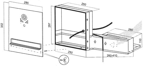 WIDEODOMOFON ZINTEGROWANY ZE SKRZYNKĄ NA LISTY S551-SKM VIDOS
