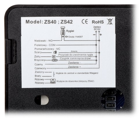 ZAMEK SZYFROWY ZS40B VIDOS