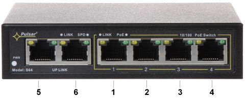 SWITCH POE S-64 4-PORTOWY PULSAR