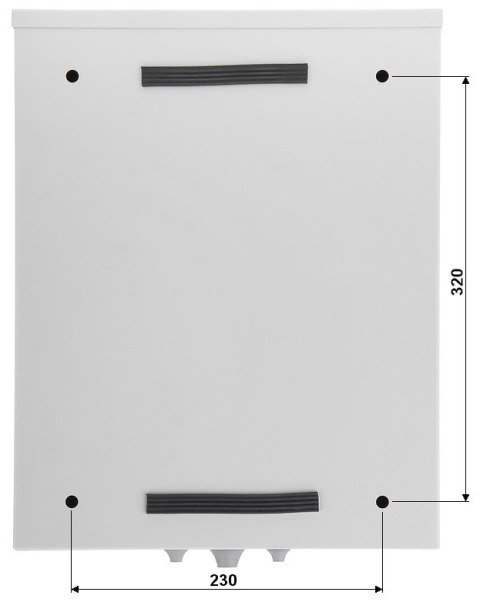 HERMETYCZNA SZAFA RACK WISZĄCA R10-6U/230/H