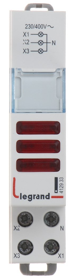 LAMPKA SYGNALIZACYJNA LED LE-412933 DO MONTAŻU NA SZYNIE DIN (TS-35) LEGRAND