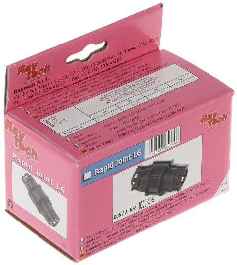MUFA PRZELOTOWA GELBOX RAPID-JOINT-L6 IPx8 RayTech
