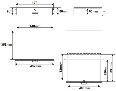 SZUFLADA RAS-R2 DO SZAFY RACK PULSAR