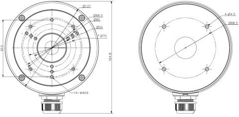 UCHWYT DO KAMER KULISTYCH DS-1280ZJ-S Hikvision