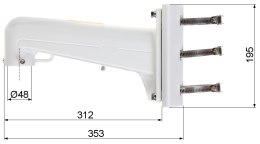 UCHWYT NA SŁUP DS-1602ZJ-POLE Hikvision