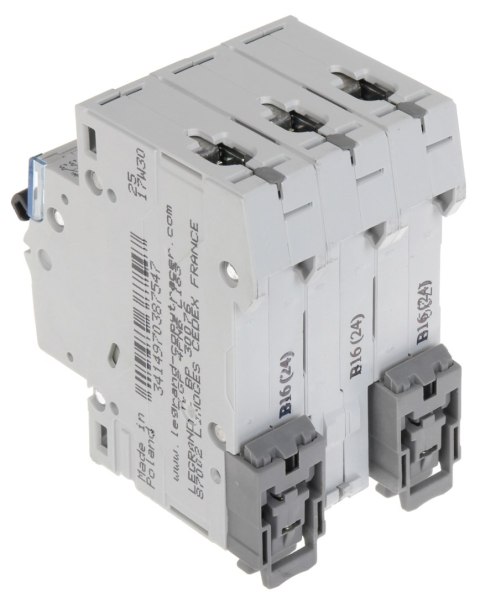 WYŁĄCZNIK NADPRĄDOWY LE-403402 TRÓJFAZOWY 16 A TYP B LEGRAND