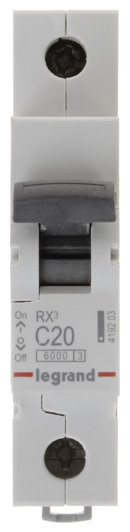 WYŁĄCZNIK NADPRĄDOWY LE-419203 JEDNOFAZOWY 20 A TYP C LEGRAND