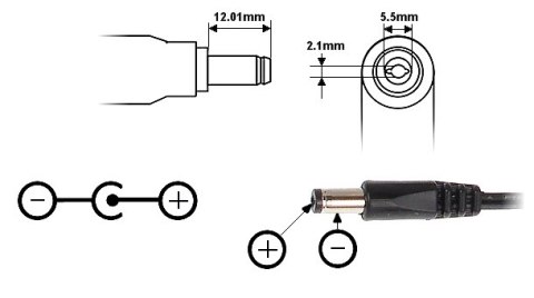 ZASILACZ PSC-12010/PRO 12 V DC 1 A