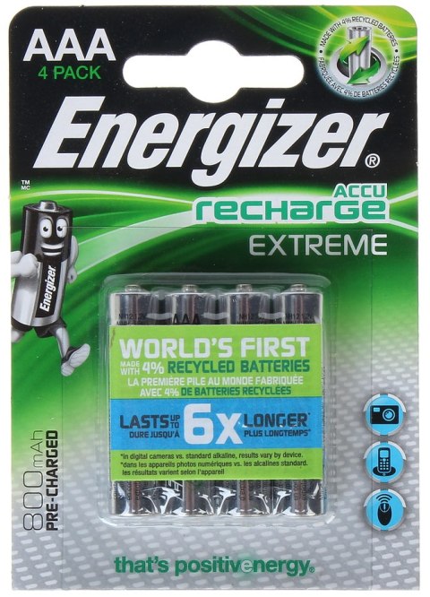 AKUMULATOR AKU-AAA-800/E*P4 1.2 V Ni-MH AAA ENERGIZER