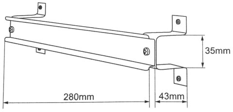 SZYNA MONTAŻOWA DIN TS-35 OMI-5-DIN DO OBUDOWY OMI-5 SATEL