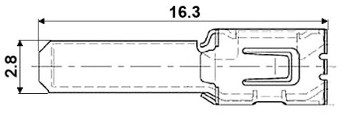KONEKTOR MĘSKI KSW-2.8/1.0*P100
