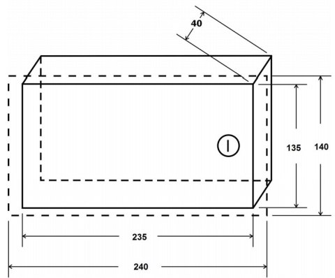 OBUDOWA KLAWIATURY ALARMOWEJ AWO-351