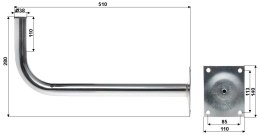 UCHWYT MUROWY UML-38L50