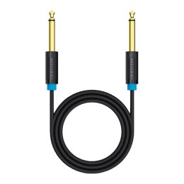 Kabel audio TS 6,35mm Vention BAABI 3m, czarny