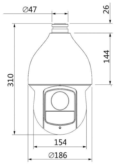 KAMERA HD-CVI SZYBKOOBROTOWA ZEWNĘTRZNA SD59225DB-HC - 1080p 4.8 ... 120 mm DAHUA