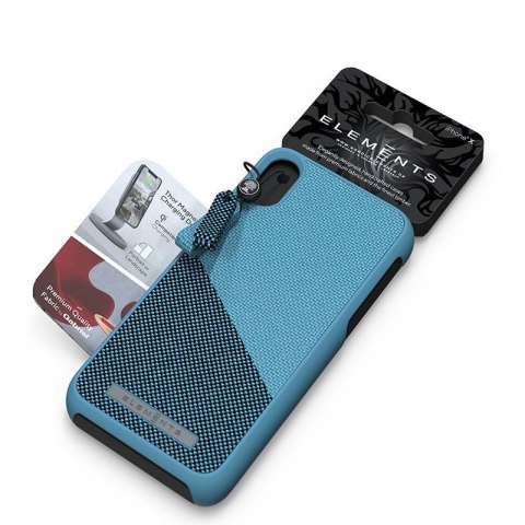 Nordic Elements Saeson Freja - Materiałowe etui iPhone Xs Max (Petrol)