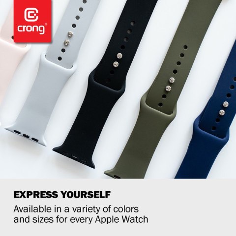 Crong Liquid - Pasek do Apple Watch 38/40/41/42 mm (piaskowy róż)