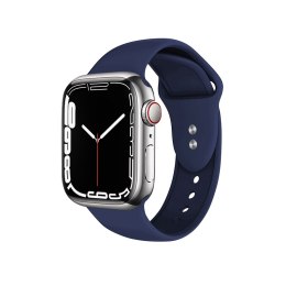 Crong Liquid - Pasek do Apple Watch 44/45/46/49 mm (granatowy)