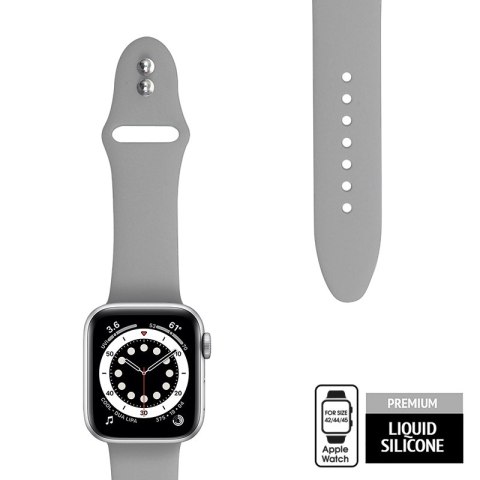 Crong Liquid - Pasek do Apple Watch 44/45/46/49 mm (szary)