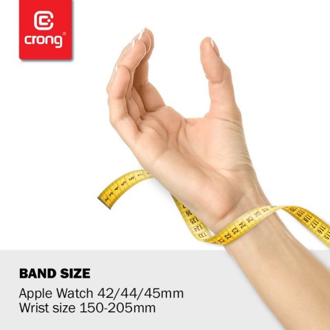 Crong Liquid - Pasek do Apple Watch 44/45/46/49 mm (szary)