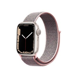 Crong Nylon - Pasek sportowy do Apple Watch 38/40/41/42 mm (Light Pink)