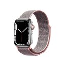 Crong Nylon - Pasek sportowy do Apple Watch 38/40/41/42 mm (Light Pink)