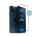 Crong Anti-Bacterial 3D Armour Glass - Szkło hartowane 9H na cały ekran iPhone 12 / iPhone 12 Pro + ramka instalacyjna