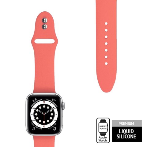 Crong Liquid - Pasek do Apple Watch 38/40/41/42 mm (koralowy)