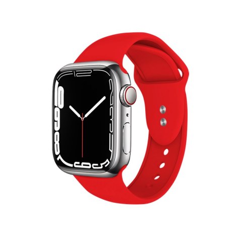 Crong Liquid - Pasek do Apple Watch 44/45/46/49 mm (czerwony)