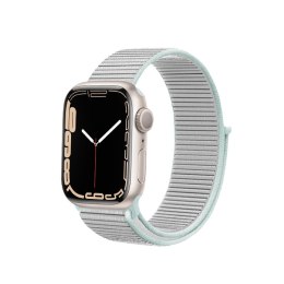 Crong Nylon - Pasek sportowy do Apple Watch 38/40/41/42 mm (Pastel Grey)