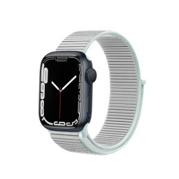 Crong Nylon - Pasek sportowy do Apple Watch 38/40/41/42 mm (Pastel Grey)