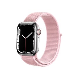 Crong Nylon - Pasek sportowy do Apple Watch 38/40/41/42 mm (Powder Pink)