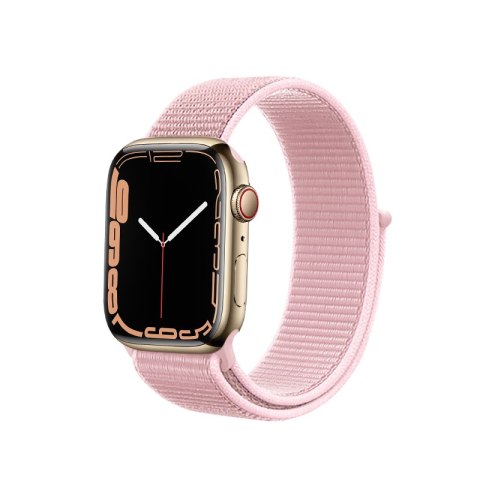 Crong Nylon - Pasek sportowy do Apple Watch 38/40/41/42 mm (Powder Pink)