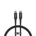 Crong Armor Link - Kabel USB-C Lightning Fast Charging MFi 150cm (czarny)