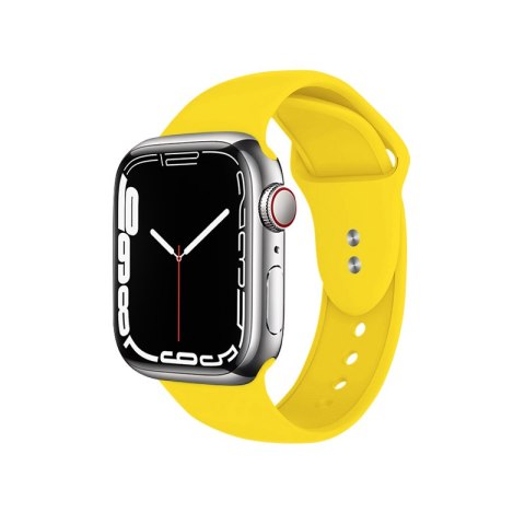 Crong Liquid - Pasek do Apple Watch 38/40/41/42 mm (żółty)