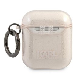 Karl Lagerfeld Choupette Head Glitter - Etui Airpods (złoty)