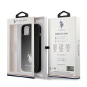 US Polo Assn Horses Logo - Etui iPhone 13 mini (czarny)