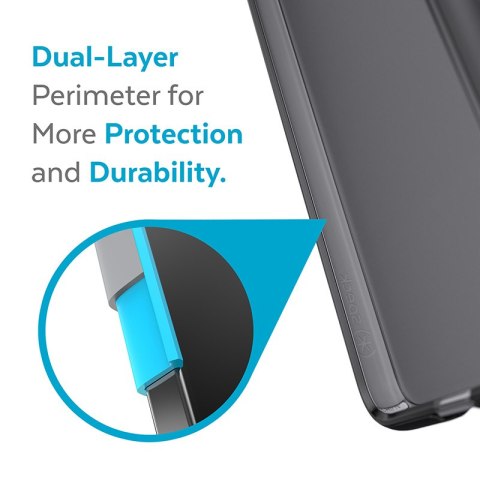 Speck Presidio Perfect-Mist - Etui Samsung Galaxy S22+ z powłoką antybakteryjną MICROBAN (Obsidian)