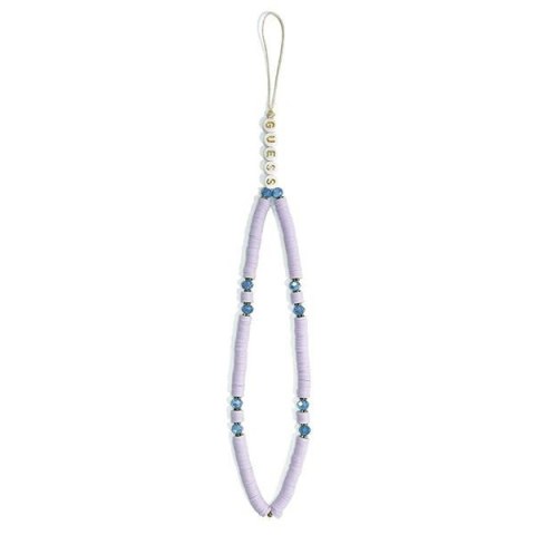 Guess Phone Strap Beads Heishi - Zawieszka do telefonu 25 cm (Lilac)